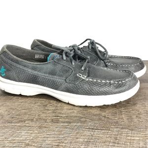 Skechers Go Step shoes GOGA Max boat Gray sz 9